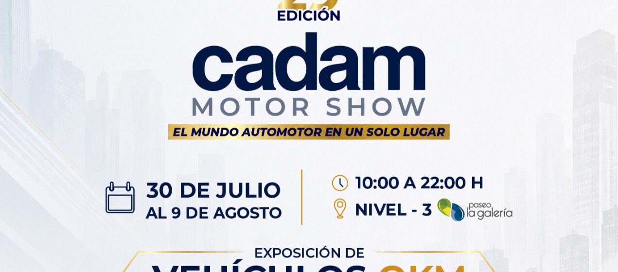 Cadam Motor Show 2026 reunirá más de 40 marcas y 300 modelos de vehículos